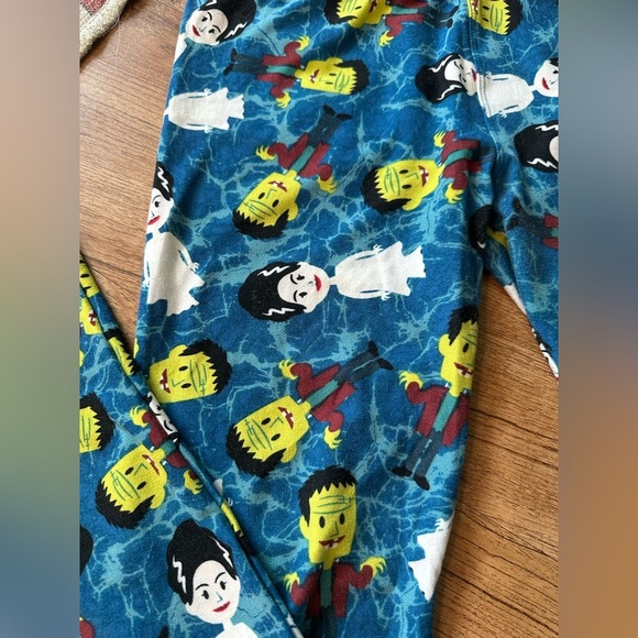 LuLaRoe Frankenstein & Bride of Frankenstein Halloween Leggings. One size - Picture 2 of 6